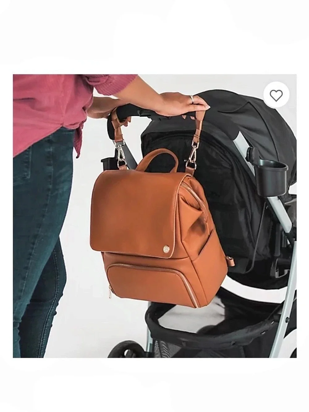 CleverMade Lily Diaper Backpack Brown Like New